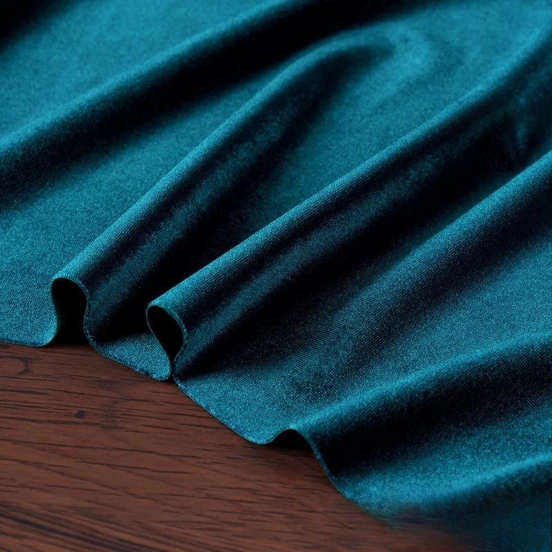 100x155cm Stretch Velvet Fabric Diamond Luster Cloth Soft Upholstery TextilesDiy Velour for Sofa Curtain Background