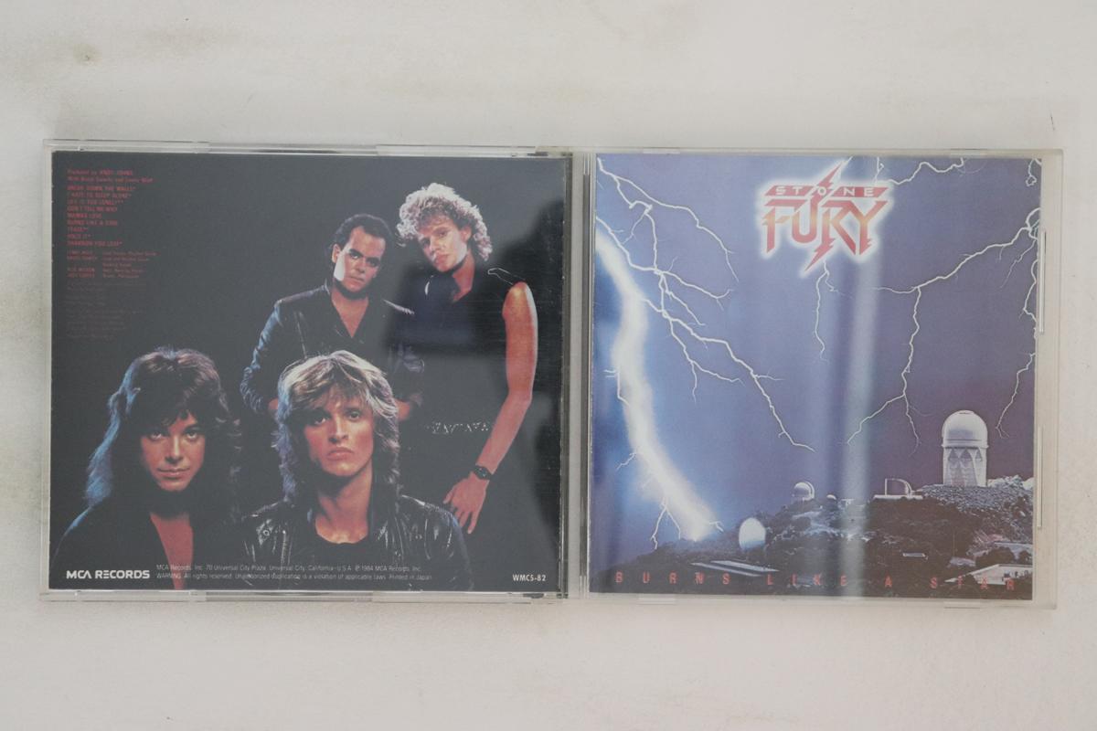 

CD STONE FURY - Burns Like A Star WMC582 MCA Records 1990 Япония Металл Б/У