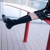 Winter Fall Knitted Leg Warmers Japanese Korean Style Wide Leg Cover Y2K Flared Split Knee High Long Socks for Women