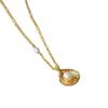Korean Gold-Plated Pearl Shell Pendant Necklace