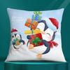 Square Pillowcase, Christmas Gift, Santa Car Supplies, Office Supplies, Living Room Sofa Cushion Cover,  Home Decoration.