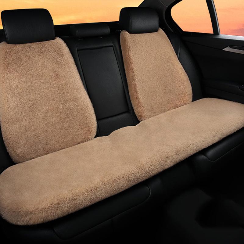 New Winter Car Plush Seat Cushion Heart Shaped Head Pillow Neck Pillow Waist Support Cushion Thickened Warm Universal Seat Cover