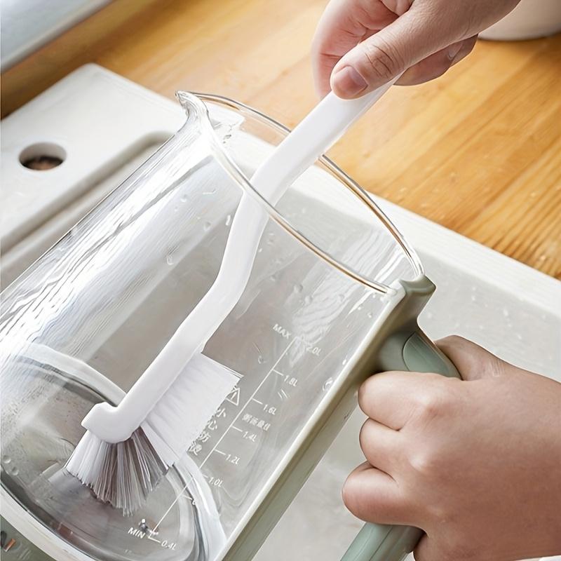 1/5pcs Cleaning Brush Set for Kitchen Appliances - Medium Firmness, Plastic Material, Long Handle, Bathroom Tiles, and Corners