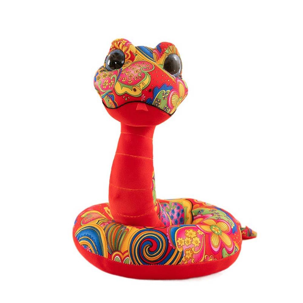 

Happy New Year Wealth Snake Year Mascot Toy Good Luck Lucky Snake Doll Plushies Children 28cm-style 1