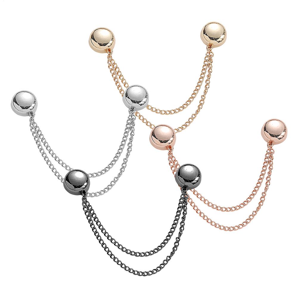 

4PCS Magnetic Clothing Clips Multi-Function Magnetic Strength Buttons Clips Pinless Brooch Clips for Women Clothes Cardigans