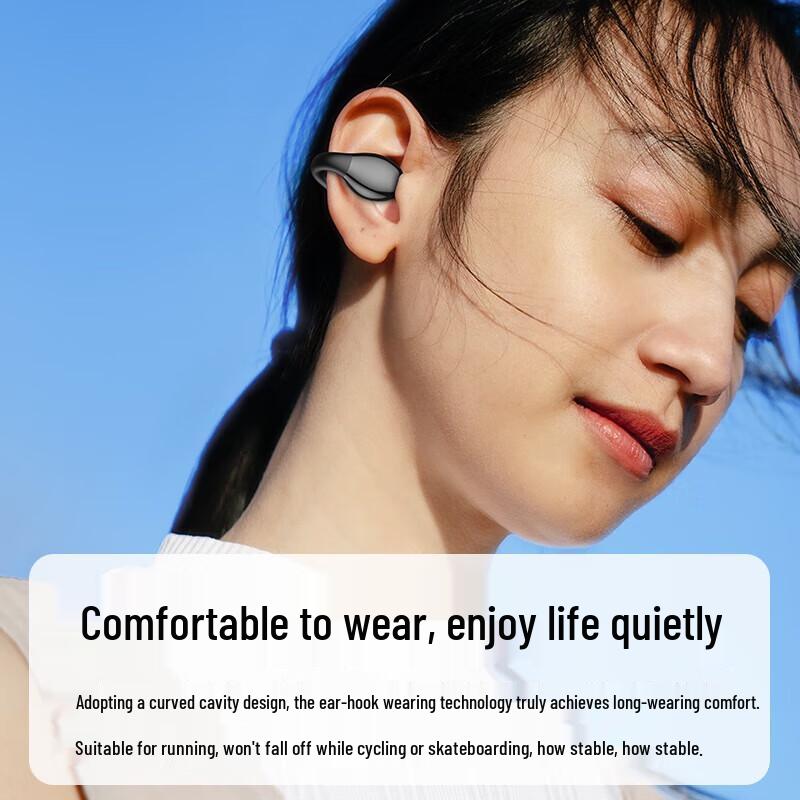 LansDunn ClipBuds T9 Pro IPX5 Waterproof Clip-on Sports Earbuds