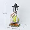 JYL TS/072,Resin Garden Gnome Solar Outdoor Light Figurine Statue Lamp for Garden Villa Home Decor