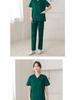 Unisex Short-Sleeve Surgical Gown and Long-Sleeve Workwear Scrub Set - Polyester/Cotton Blend