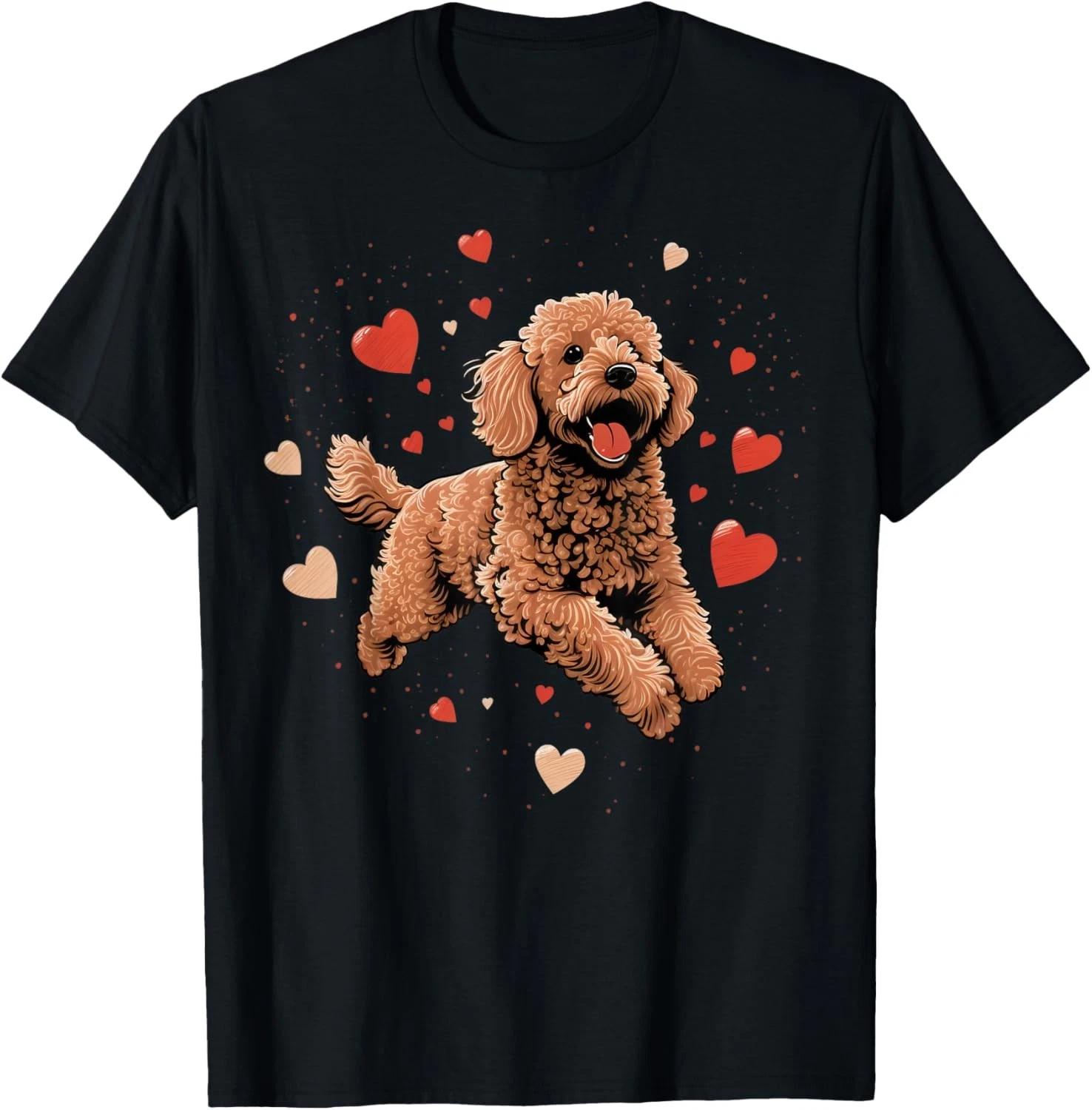 Goldendoodle Love Heart on Golden Doodle Lover T-Shirt 4XL