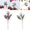 Mini Weihnachts-Kunstblumen-Beeren-Zweige für Hochzeitsgeschenkverpackungen