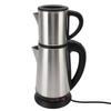 Electric Turkish Kettle Set Double Layer Hot Water Kettle Stainless Steel Coffee Pot Versatile Tea Brewing Tools Tea Kettle