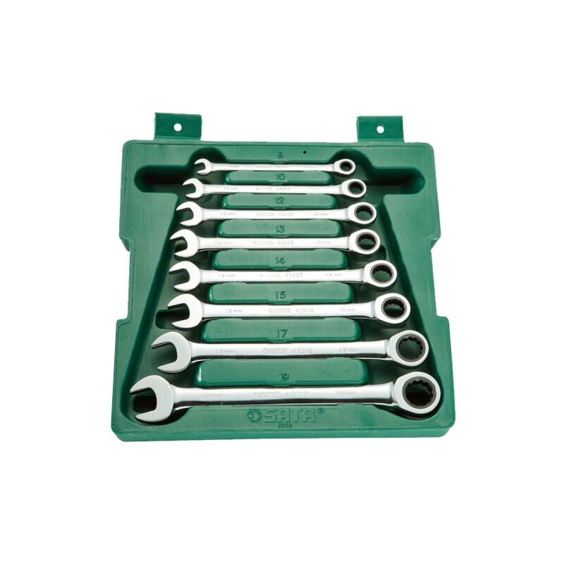 SATA 8-Piece Combination Wrench Set 8-19mm