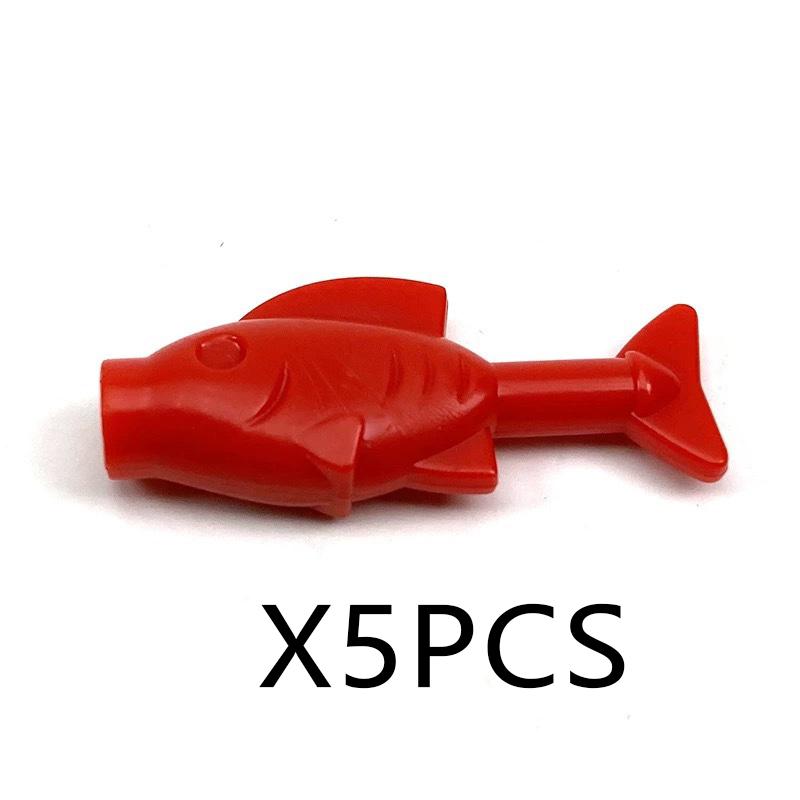 MOC Animal Building Blocks DIY Pig Fishes Octopus Penguin Turtles Figures Toys Set City Farm Zoo Accessories Bricks Kid Gift