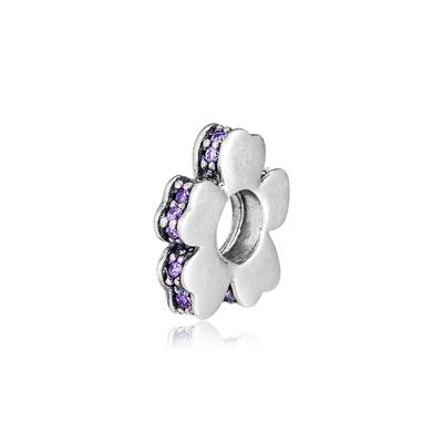 Fits Europe Bracelet Charms Silver 925 Original Sparkling Wildflower Meadow Spacer Beads for Jewelry Making