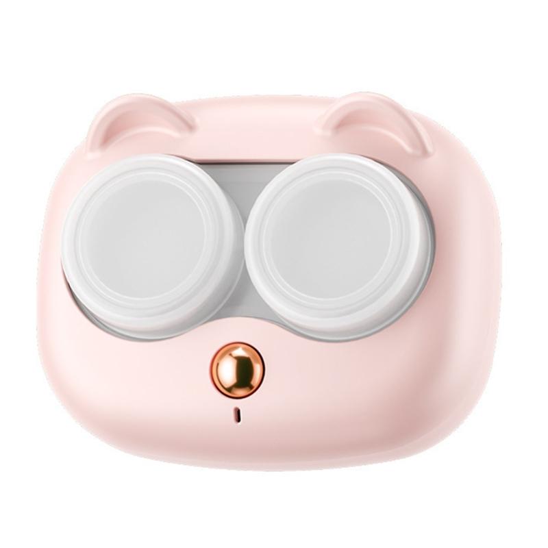 Portable Contact Lenses Cleaner Auto Vibration Machine Self Cleaning Washer Daily Use Container Soak Storage