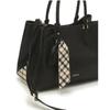 Daks Black Check Color Block Tote Bag Dcba0e122bk