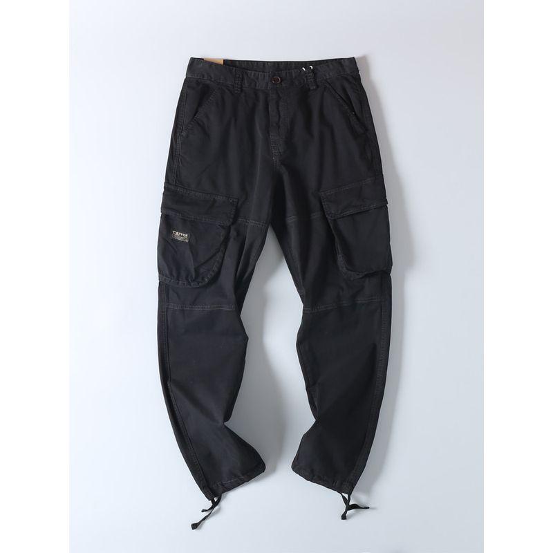 Export Export Tail Goods Spring & Fall Outdoor Multi-Pocket Cargo Pants Men's Fashion All-Match Pure Cotton Washed Loose Casual Pants