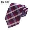 Men Business Tie Lightweight Multipurpose Adjustable Different Patterns Plaid Print Decorative Gentleman Wedding Daily Wear Necktie Clothes Accessory