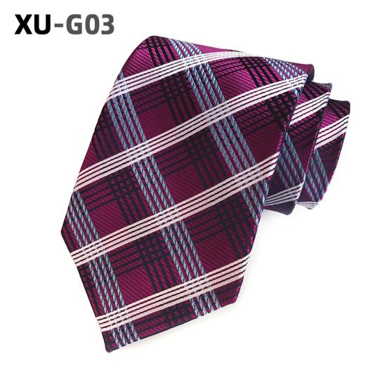 Herren Business-Krawatte, leicht, vielseitig einsetzbar, verstellbar, verschiedene Muster, Karomuster, dekorativ, Gentleman, Hochzeit, Alltag, Kleidung, Accessoire