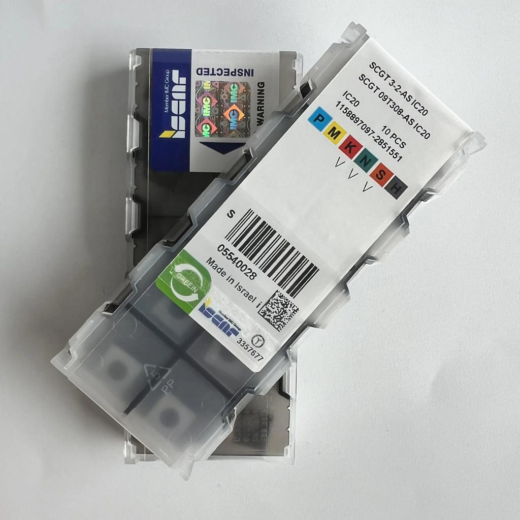 ISCAR / SCGT09T308-AS IC20 /Industrial Indexable Carbide Inserts 10 Pcs