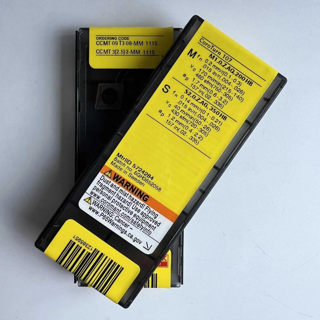 Original Sandvik / CCMT09T308-MM 1115  / CNC lathe carbide blade 10 Pcs