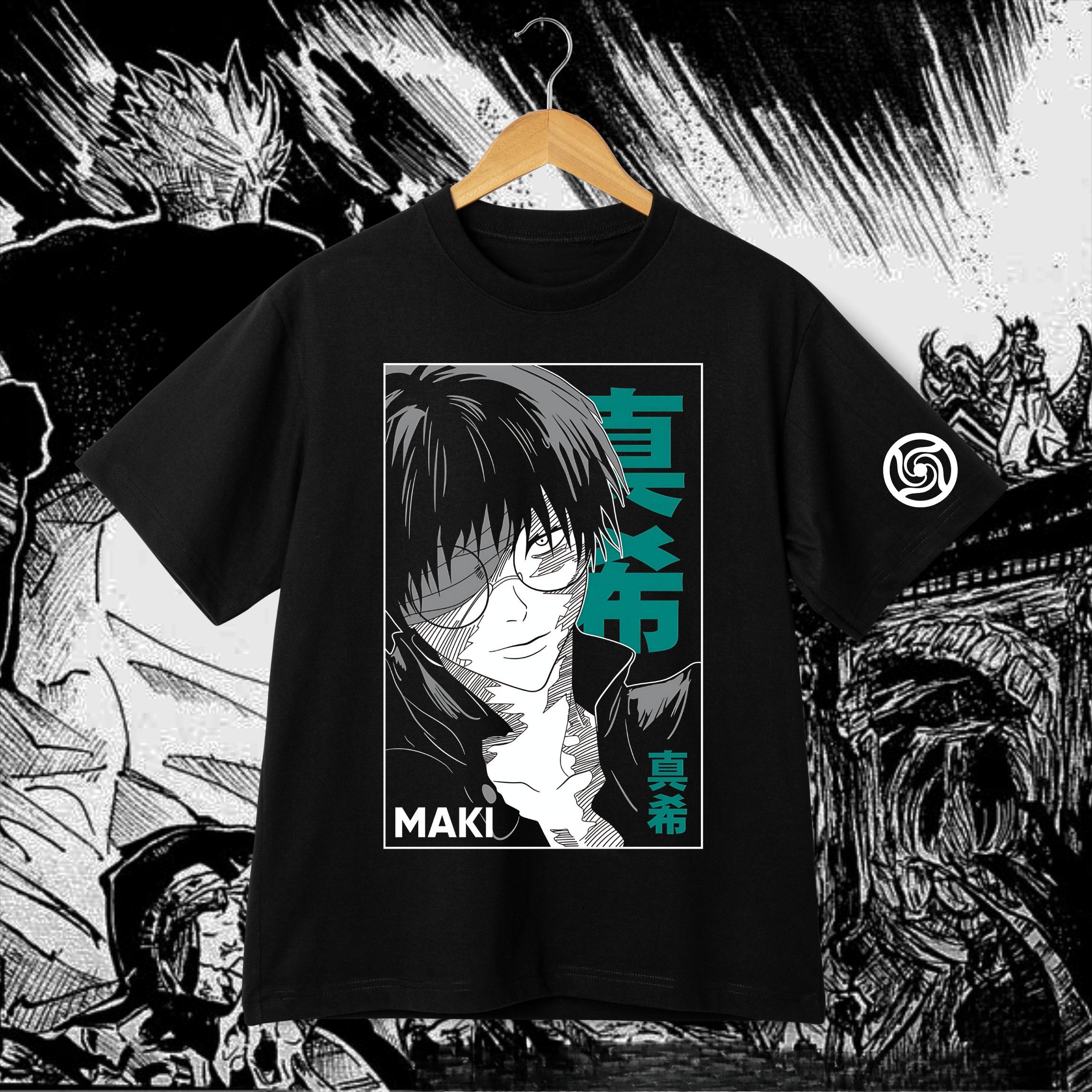 

Jujutsu Kaisen Zenin Maki Anime T-Shirt Men s Graphic Streetwear Tee Casual Apparel for Jujutsu Kaisen Fans S разноцветный