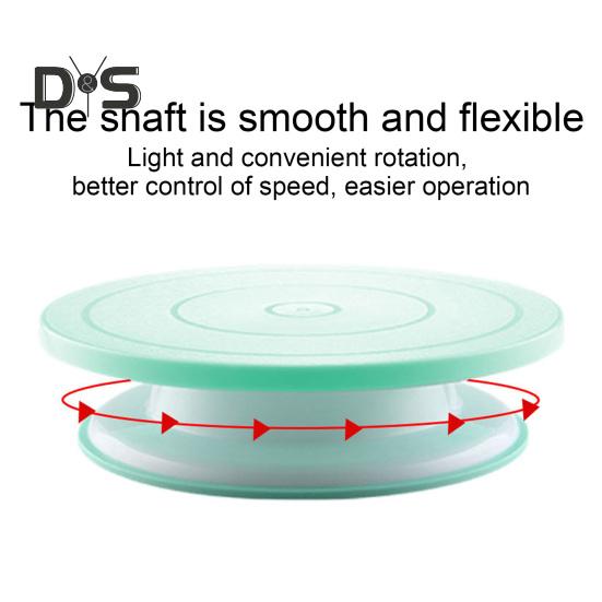 Kakefat 11 tommer Roterende kakedreiebord Jevn 360 graders rotasjon Kakedekorasjonsstativ Praktisk bakeverktøy for Cupcake Kjeks Muffin