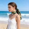 1PC Neck Protection Scarf Texture Silk Scarf Fashion Cloth Accessories Versatile Magnetic Patterned Pearl