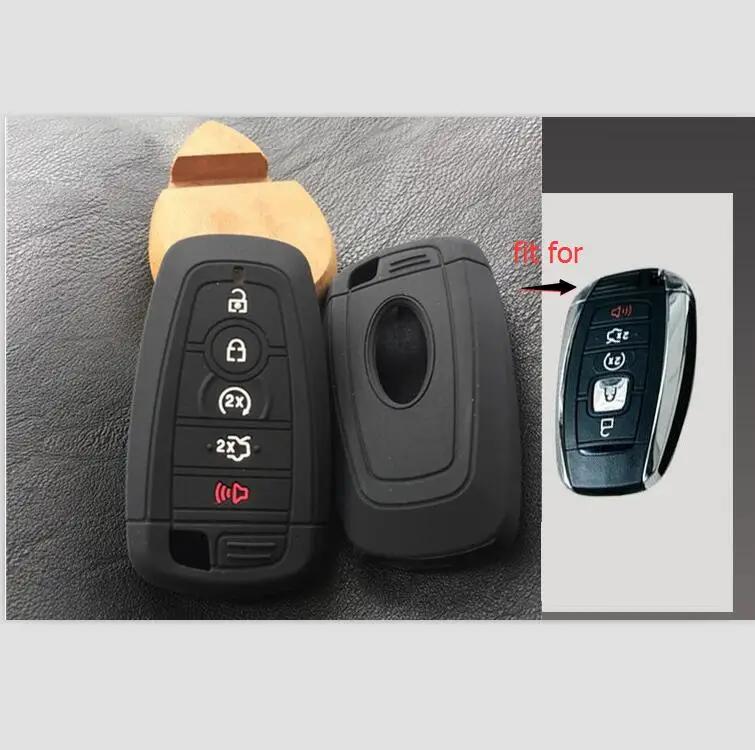 Silicone Car Key Case Cover For Ford Fusion Mustang Explorer F150 F250 F350   Ecosport Edge S-Max Ranger Lincoln Mondeo