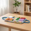 Sensory Training Mat with Handles Interactive Fidget Blanket Textured for Travel