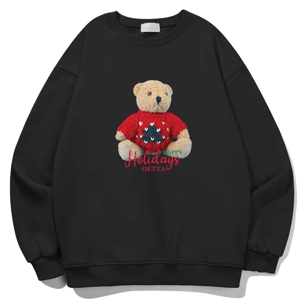 Толстовка с мишкой Тедди Yda Happy Holiday_Ot3D037Bk Black/Xl