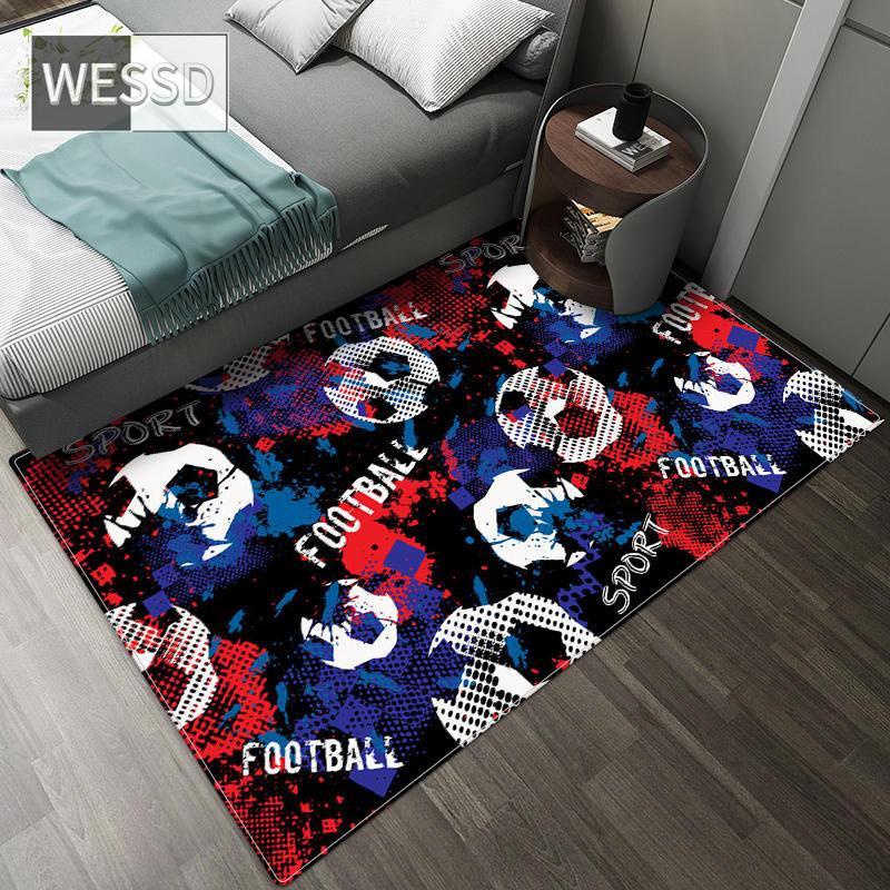 

Футбольний килим Мультяшний килим для спальні для м якого фланелевого підліткового килима Великий килимок 40x60cm 1pcs