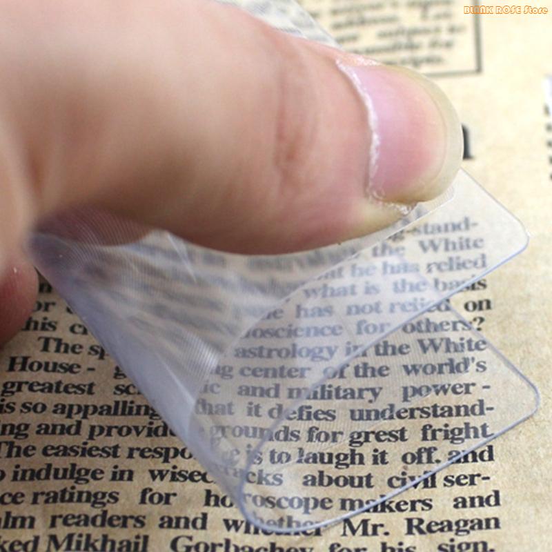 K1AE Handheld Reading Magnifier Glass Handheld Card Old Man Reading Glass