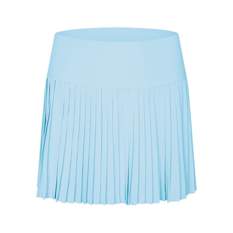 Jupe de tennis taille haute avec poches - Séchage rapide, anti-exposition, soulève les hanches, design plissé élastique