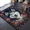 2025 New Husky Dog Carpet Rug for Living Room Bedroom Home Sofa Decoration,Kids play Non-slip Floor Mat65