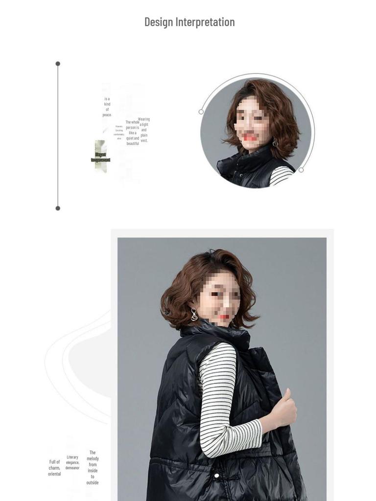 Women's Short Sleeveless Down Vest - 2025 New Spring/Autumn/Winter Style