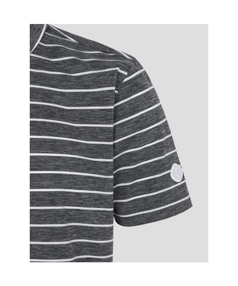 BEANPOLE GOLF Men'S Striped Short Sleeve T-Shirt - Gray