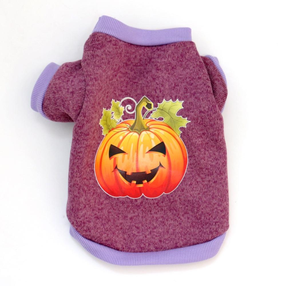 New  Dog Halloween Plush Sweater Costume, Pumpkin Model, Environment