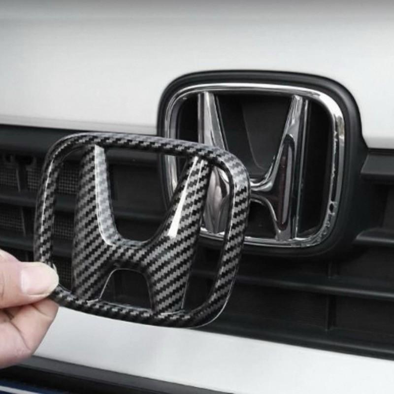 FSUN1 Car Badge Stickers Front Grille Trunk Steering Wheel Logo Accessories For Honda Civic CRV 10th 11th Gen Civic 10th Gen Accord