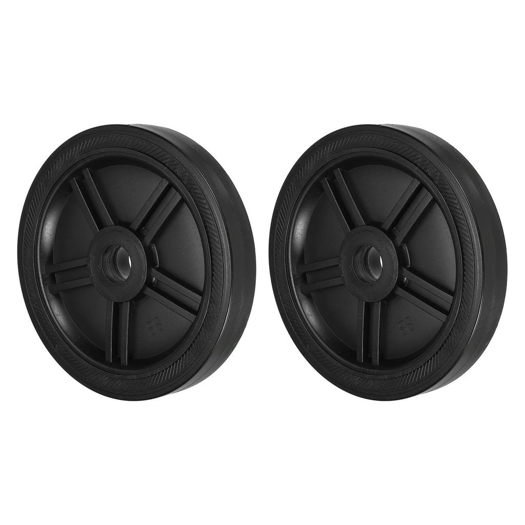 Pack of 2 Heavy Duty Quiet Air Compressor Wheels Durable Plastic Casters Wheel 20/25mm Mounting Hole for Easy Mobility