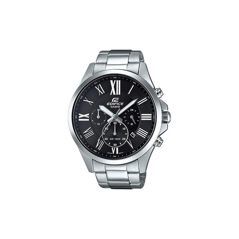 

Casio EDIFICE series, ion IP processing technology, fashionable and versatile, quartz movement, stainless steel strap, Japanese and Korean EFV-500D-1A чёрный