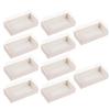 10Pcs  Sandwich Packing Boxes Cake Box Baking Holder Wooden Food Cases Dessert Boxes Party Favor Sandwich Packing Container