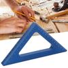 Garosa Carpenter Triangle Ruler Right Angle Ruler 45/90 Degree Aluminum Alloy Imperial Metric Scale Pocket Layout Woodworking Measuring Tool Blue for