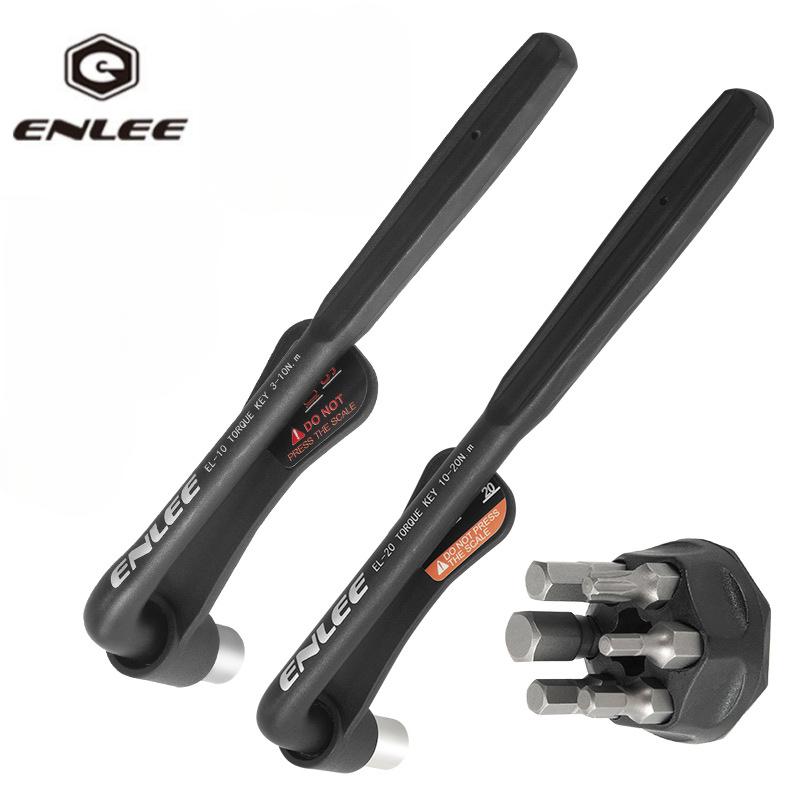 ENLEE Bicycle Torque Wrench, Convenient High Precision Torque Wrench 10-20NM Alloy Hexagon Set