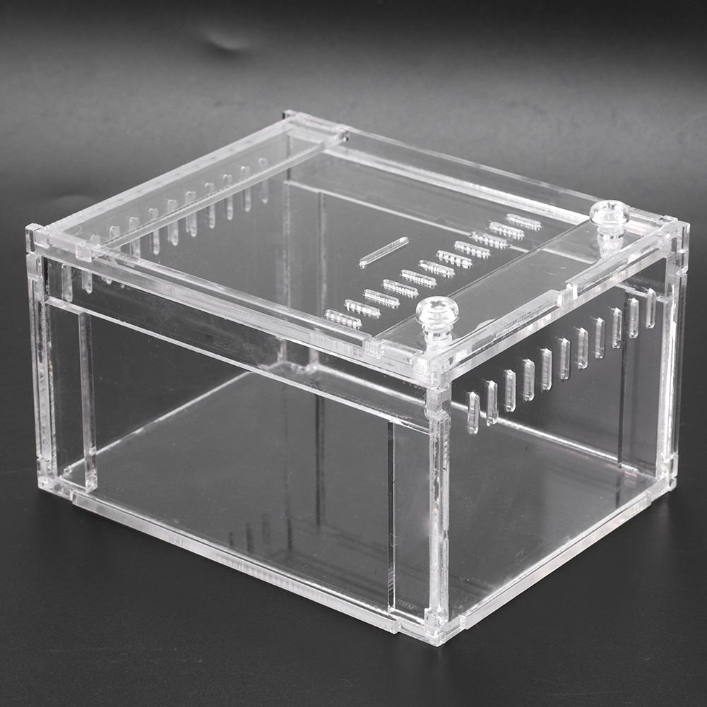 Acrylic Transparent Flameer Reptiles Insect Tank Breeding Box Pets Snakes Turtles Terrarium