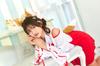 Halloween Fox Shrine Maiden Cosplay Costume for Kids and Red [Clear Stone] COSCHU! Juniors, 150cm, Girls,