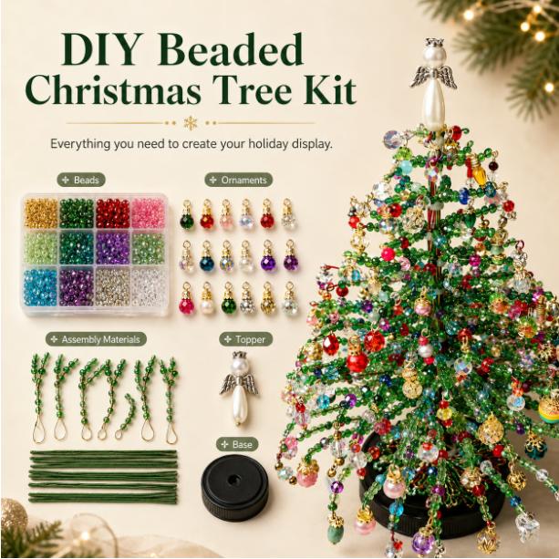 DIY Weihnachtsbaum-Dekorationsset für Familien-Feiertagsaktivitäten