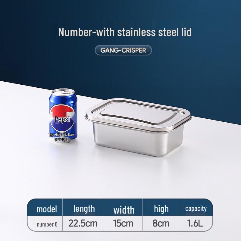 

ZISIZ 304 Stainless Steel Food Storage Container