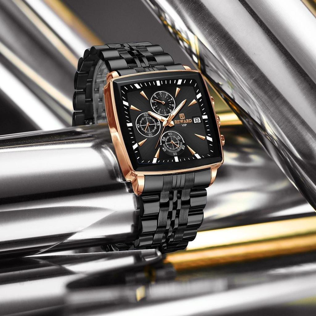 RD1100M Men's Multifunction Chronograph Watch - Waterproof, Luminous, Solid Steel Band