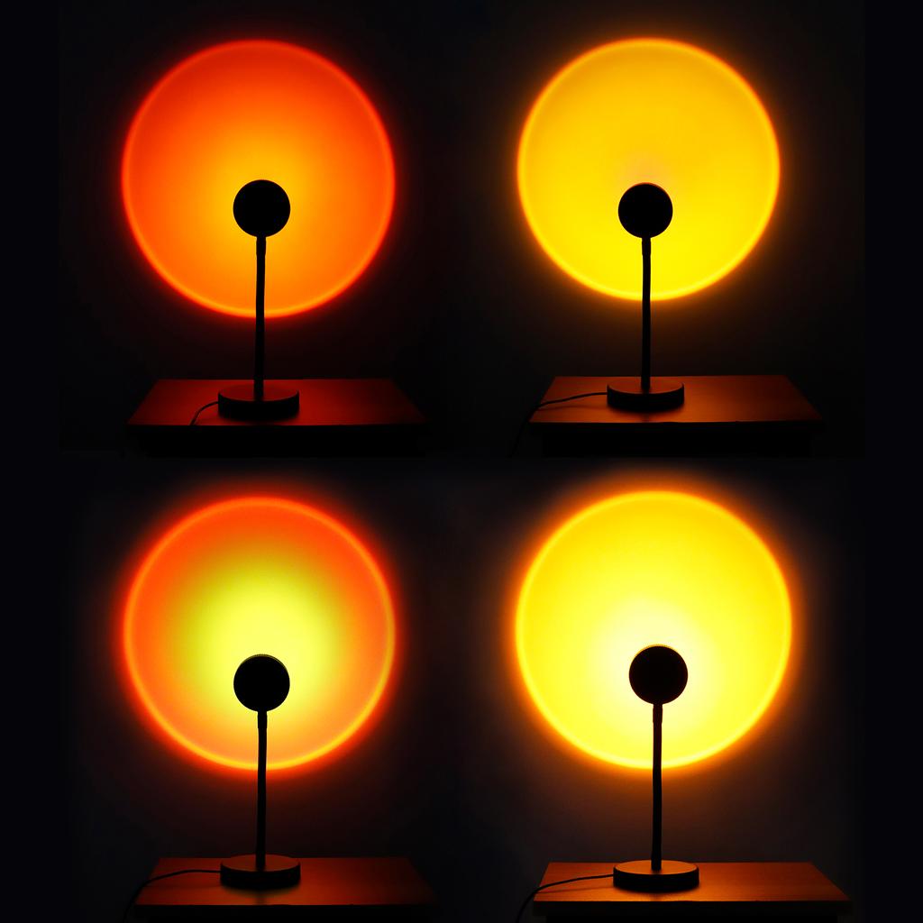 USB Sunset Lamp with 4PCS Different Colors Films 360 Degree Rotation Projector Sunset LED Light